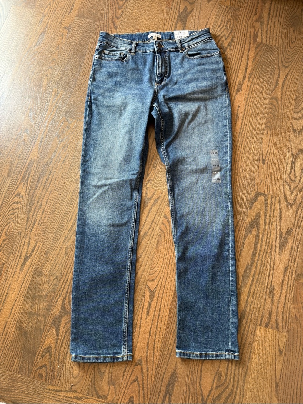 NWT Sun&Stone Men’s Slim Blue Denim Jeans - Slim Rainier Fit 31 x 32